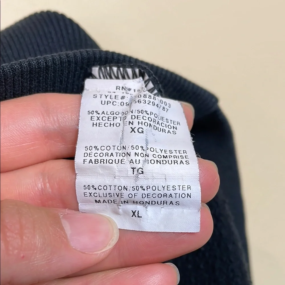 Champion Men’s Black Crewneck Fleece Lined Athleisure Loungewear Sweatshirt - Picture 8 of 8